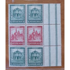 ALEMANIA 1931 ESTAMPILLAS SE-TENANT ZUSAMMENDRUCKE UNA TIRA NUEVA CON GOMA CON CASI IMPERCEPTIBLE RASTRO Y LA OTRA MINT MICHEL S 89 HERMOSA Y MUY RARA PIEZA 160 EUROS